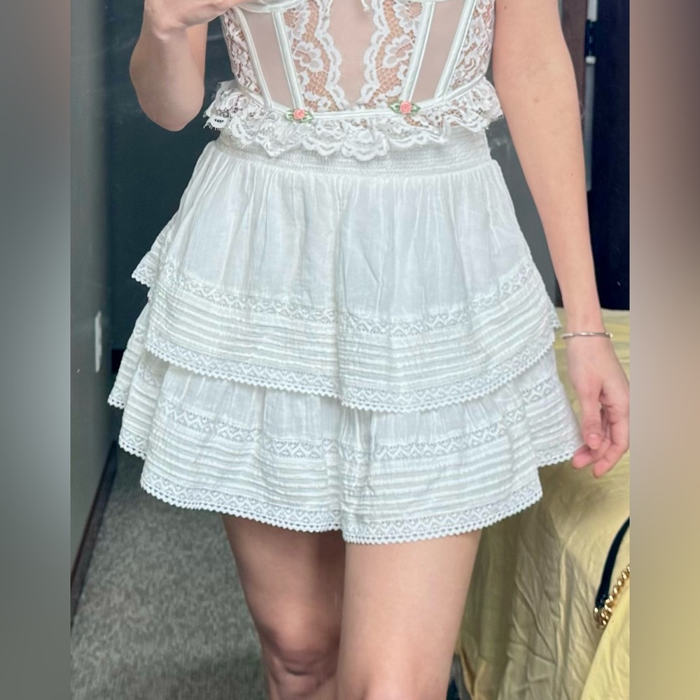 Aerie Lace White Skirt. - image 5